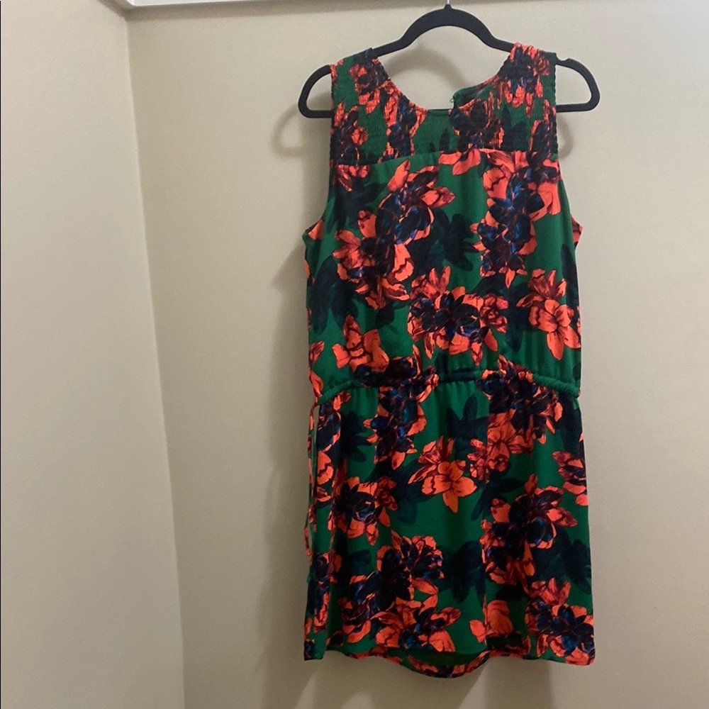 Vince Camuto Orange and Green Sundress